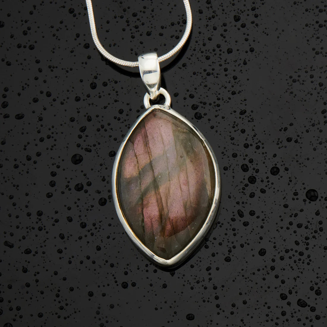 Purple Labradorite Sterling Silver Pendant - Premier Collection