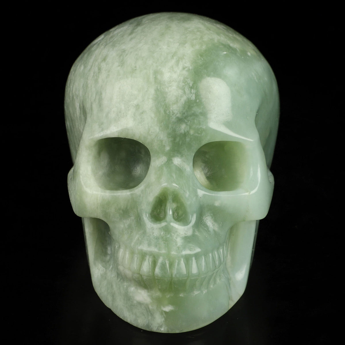 New Jade Natural Crystal Skull 3.5&quot;