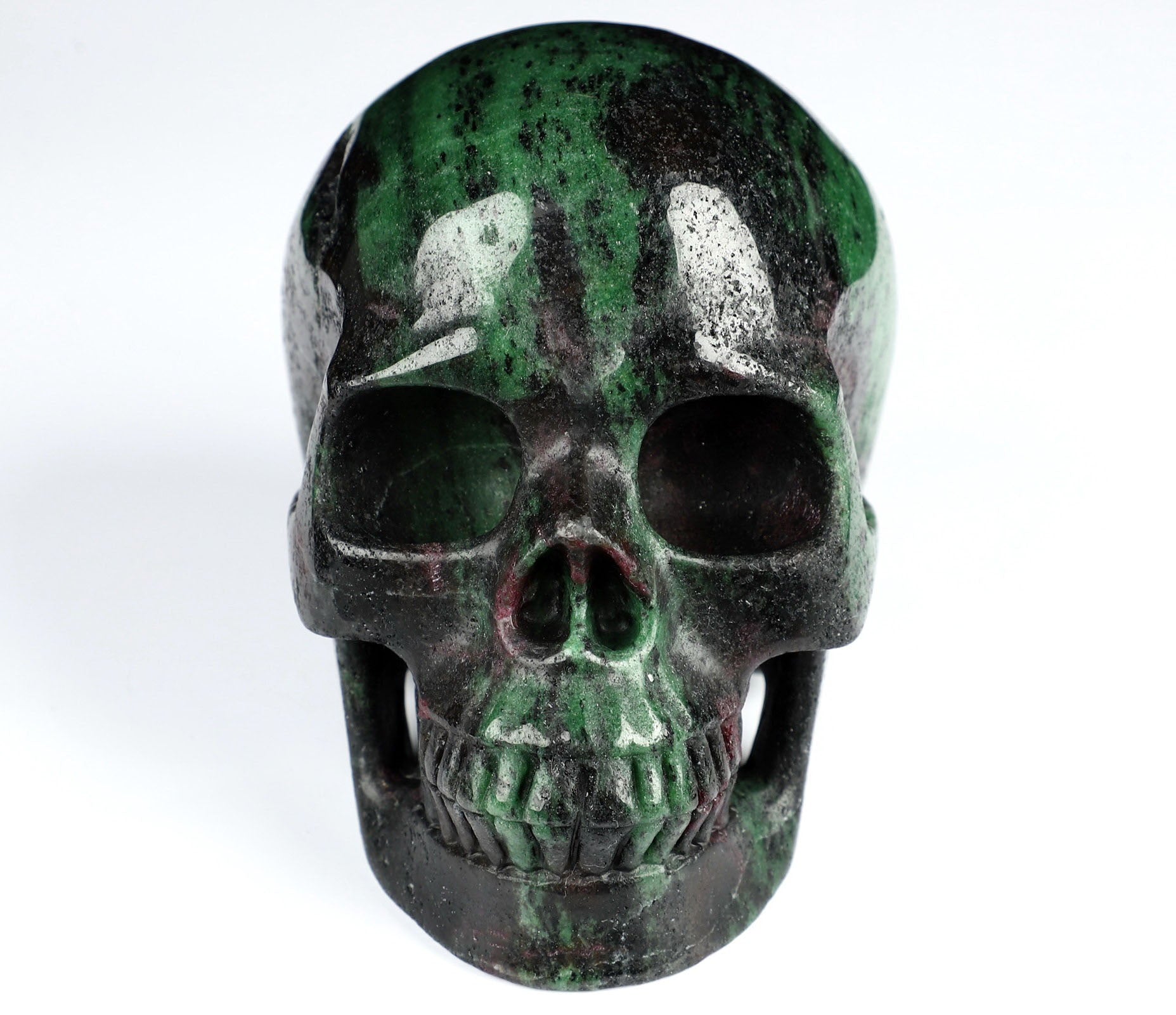 Ruby Zoisite Crystal Skull