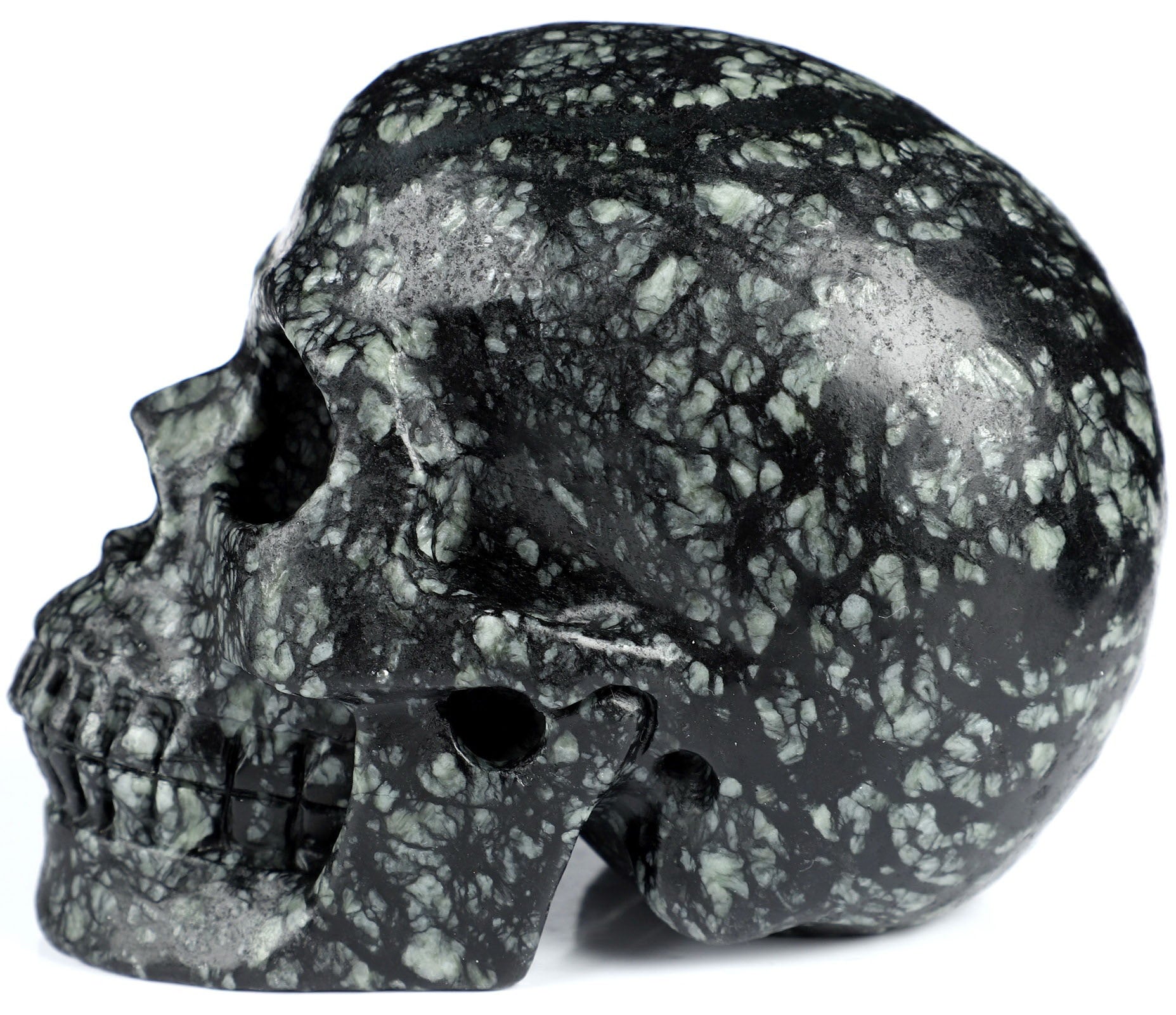 Picasso Jasper Natural Crystal Skull Large 5.0"