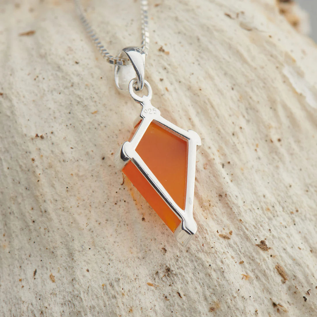 Carnelian Sterling Silver Majestic Pendant