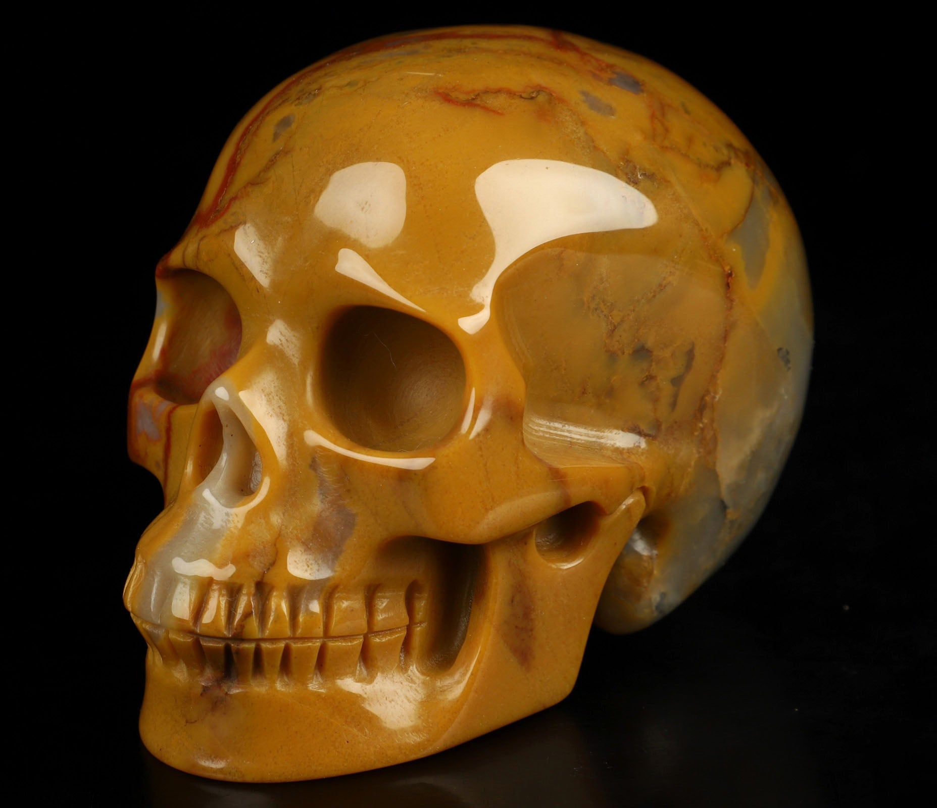 Australian Mookaite Natural Crystal Skull 3.5"