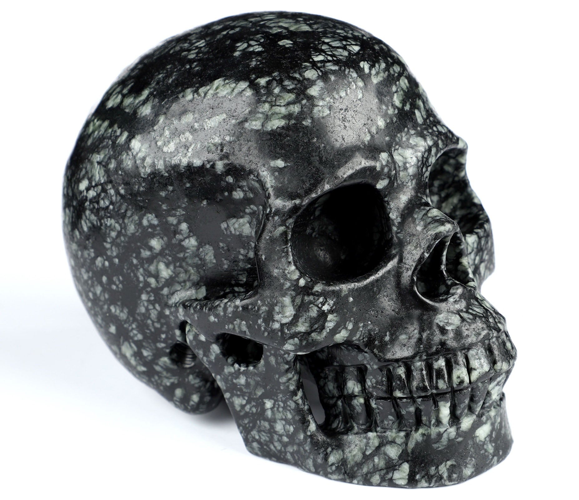 Picasso Jasper Natural Crystal Skull Large 5.0"