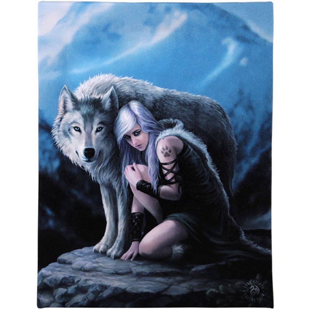 Protector Wolf Canvas Print by Anne Stokes