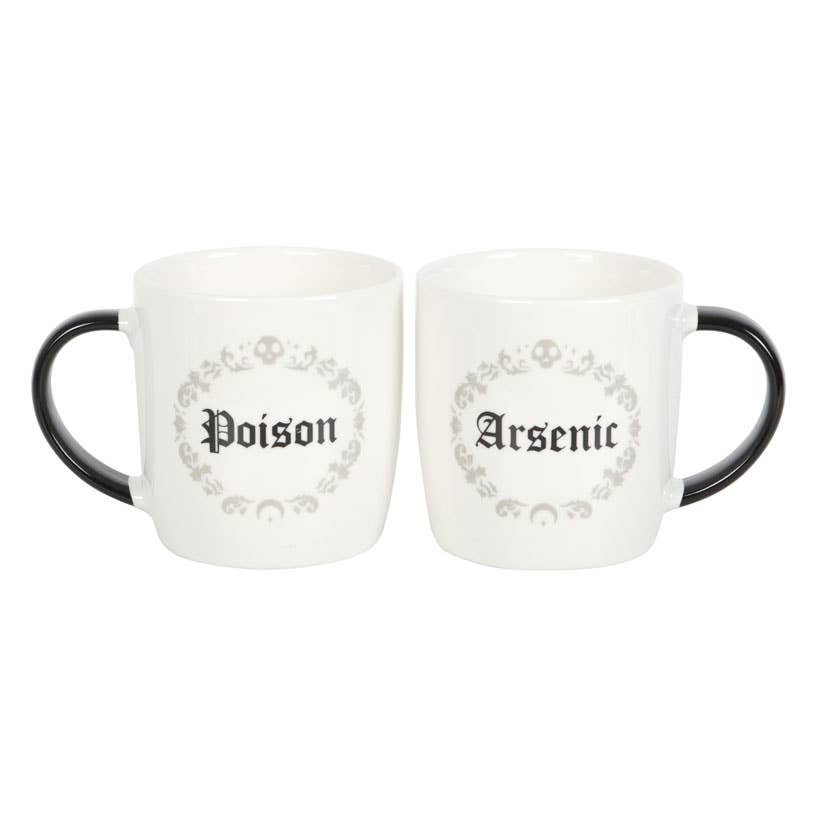 Gothic Poison and Arsenic Couples Mug Set