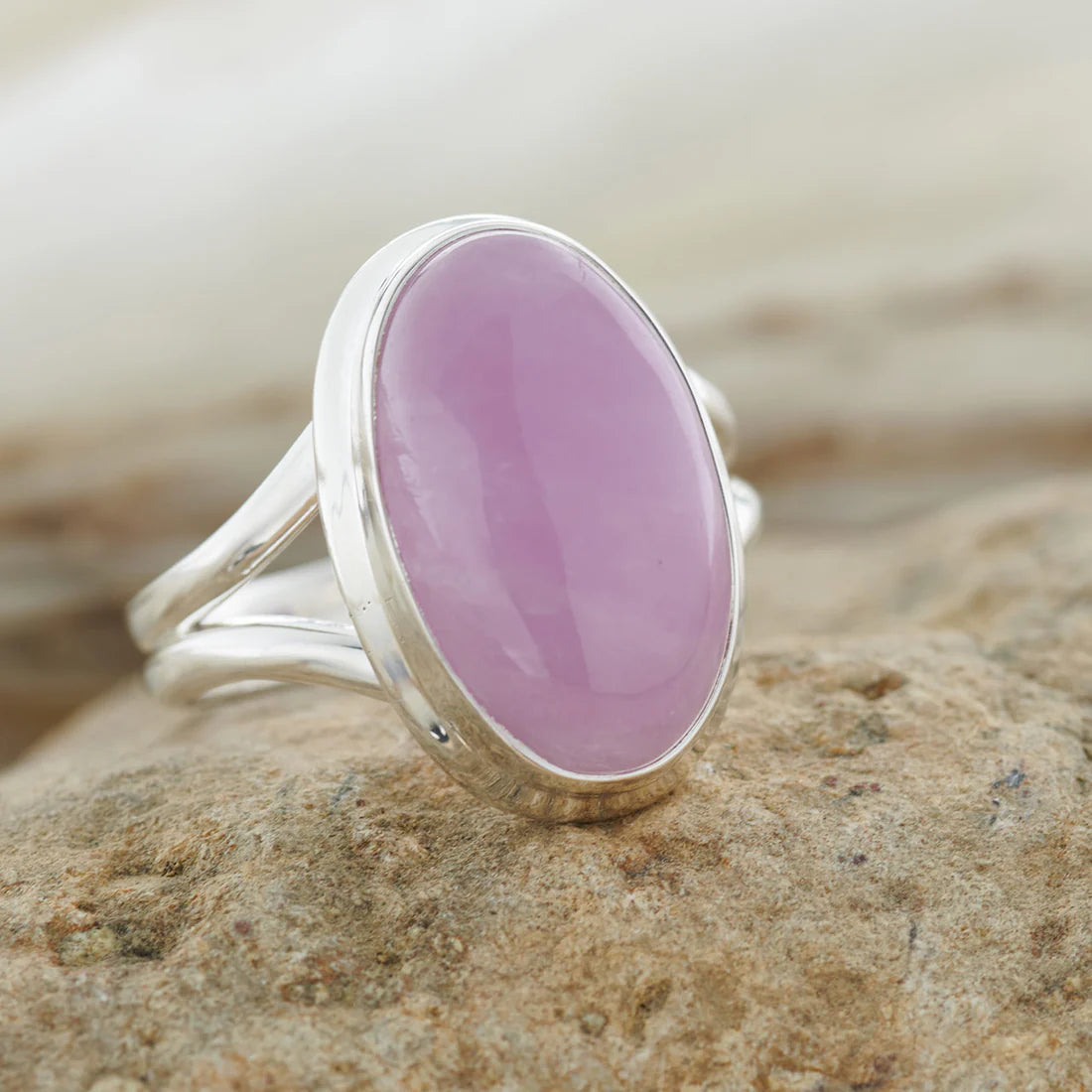 Kunzite Sterling Silver Ring