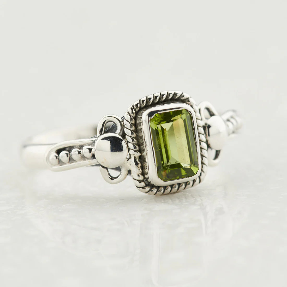 Peridot Sterling Silver Orion Ring