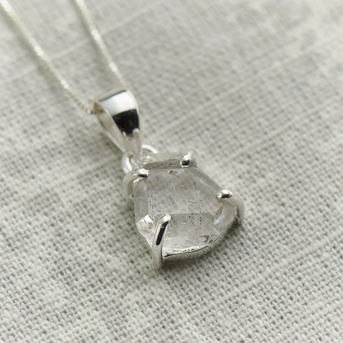 Herkimer Diamond Sterling Silver Pendant