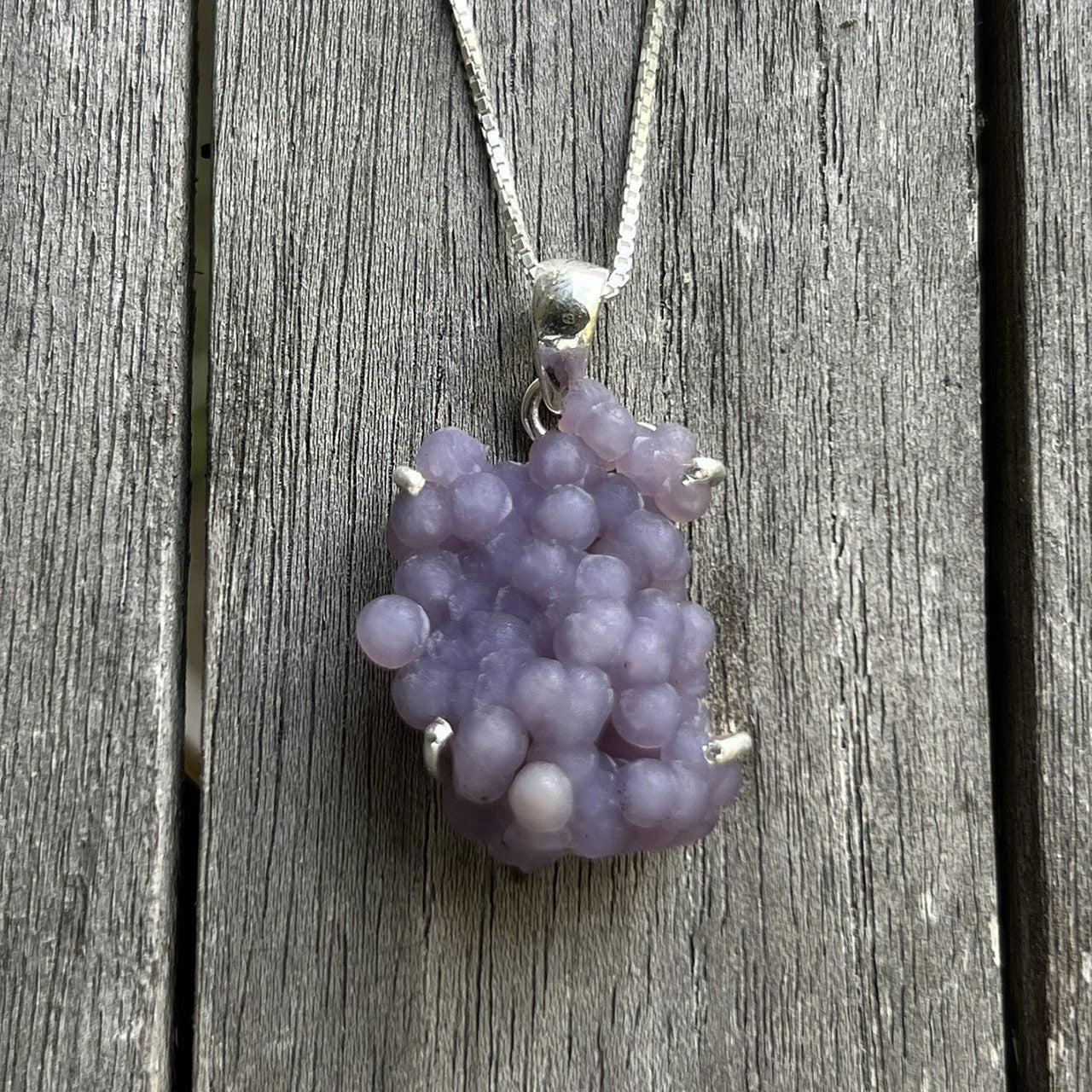 Grape Agate is excellent for various metaphysical purposes. Grape Agate promotes inner stability, composure, and maturity. Its protective properties encourage security and self-confidence. It allows for deep and intense levels of meditation in a short period of time.