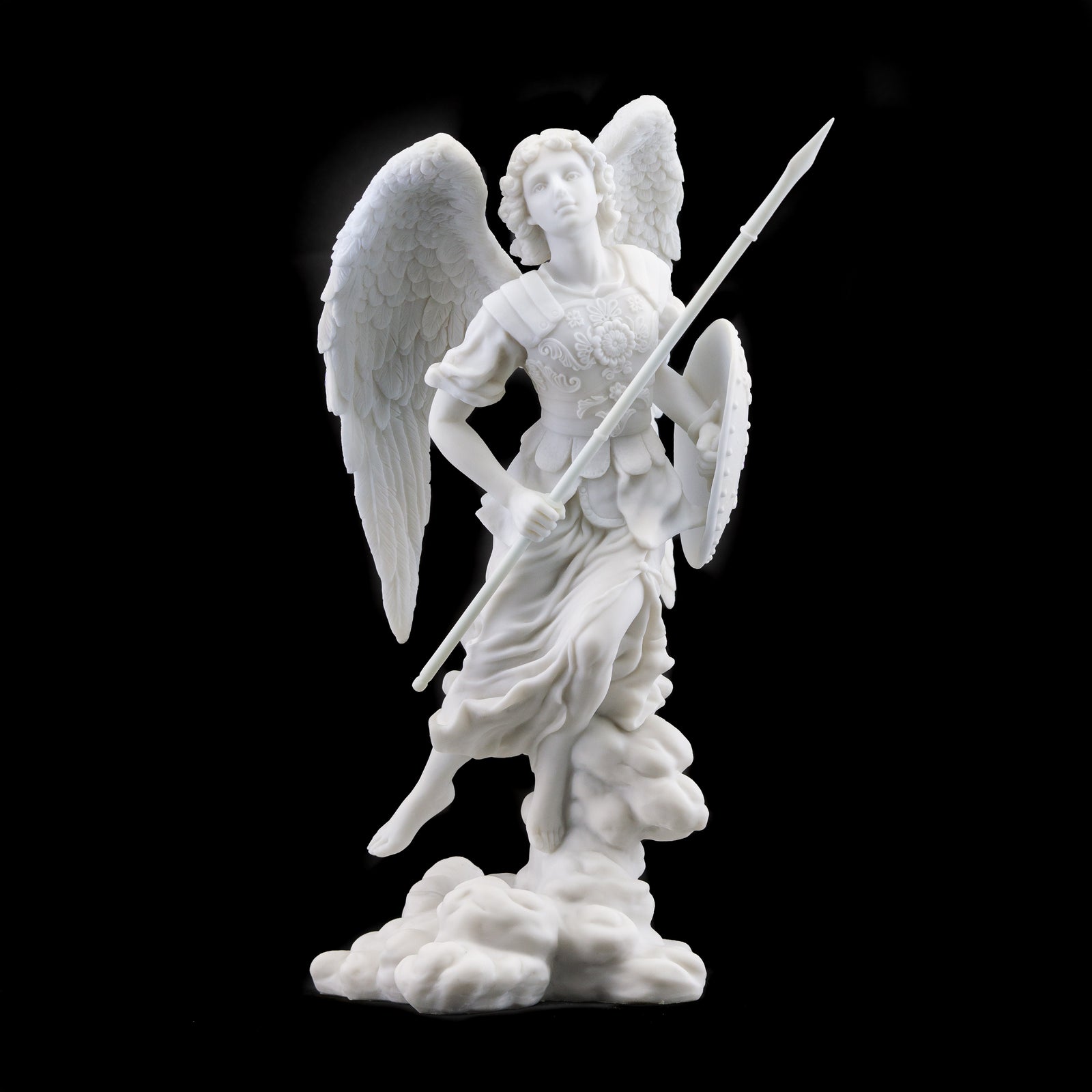 Archangel Raphael Statue - 13 Inches (Marble Finish)