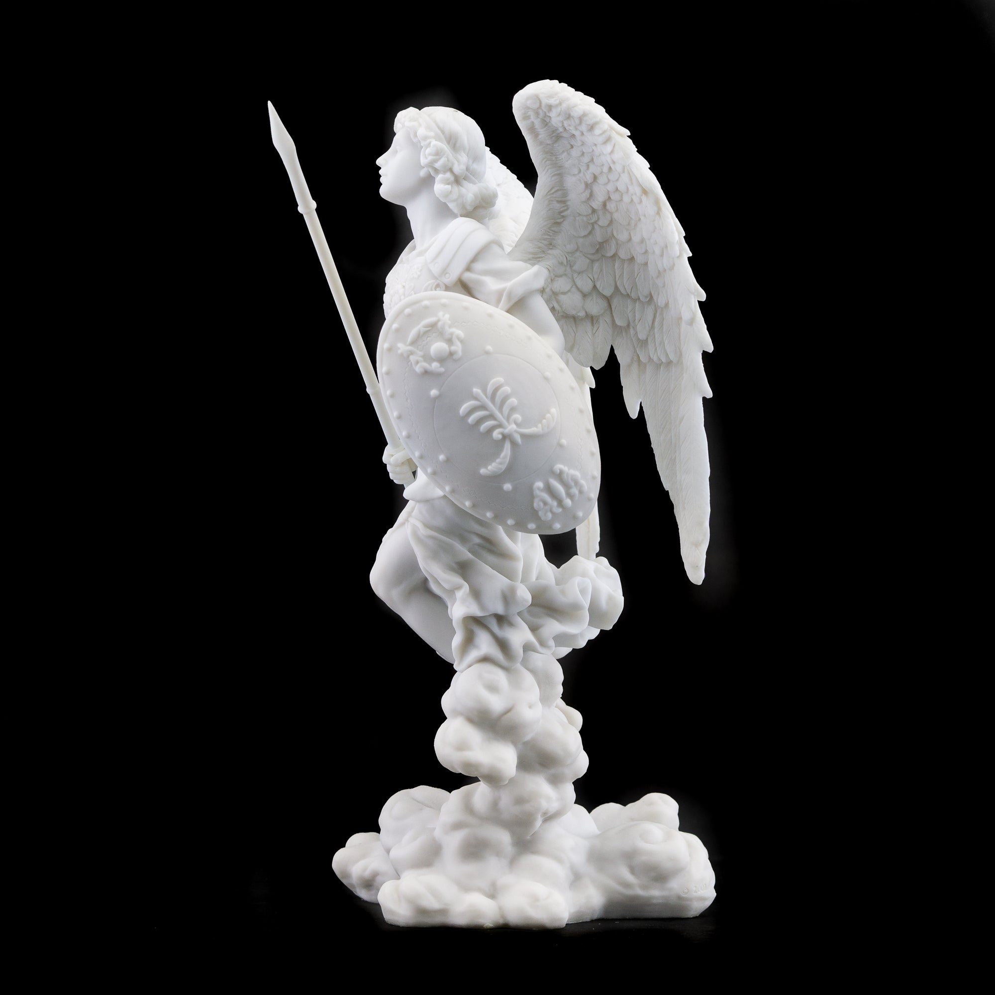 Archangel Raphael Statue - 13 Inches (Marble Finish)