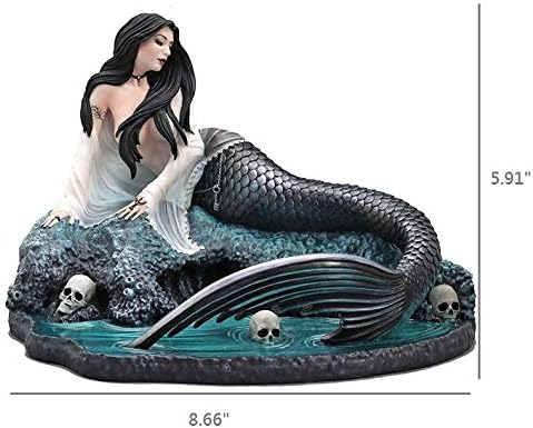 Siren's Lament: Hauntingly Beautiful Mermaid Statue by Anne Stokes