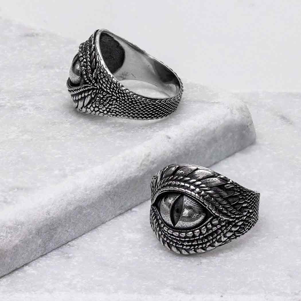 Sterling Silver Dragon Eye Ring