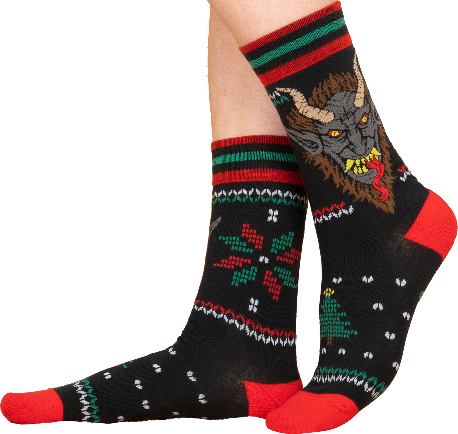 Krampus Sweater Crew Socks