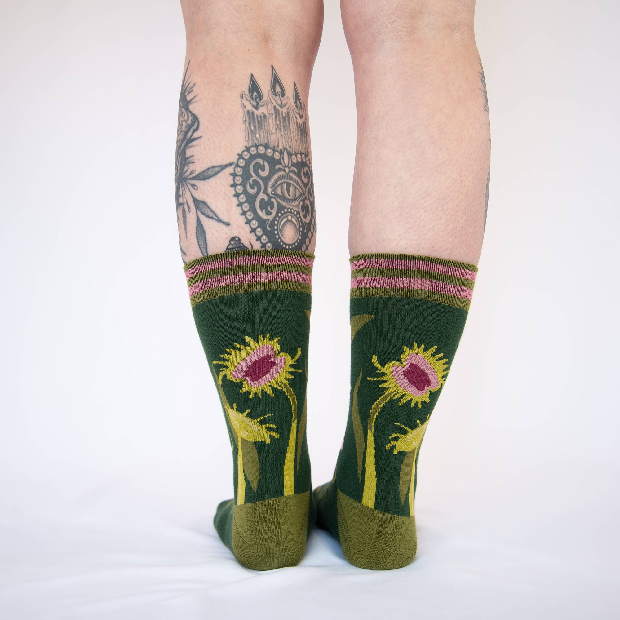 Pitcher Plant Crew Socks