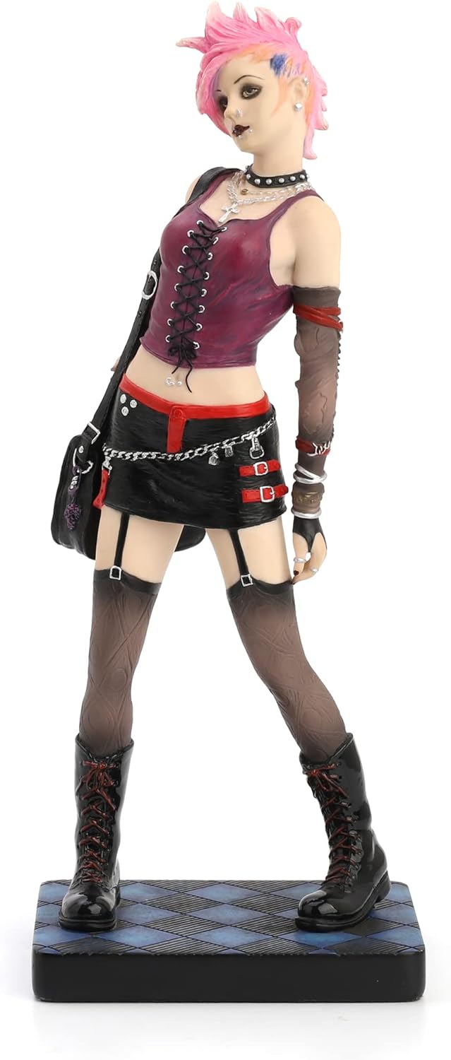 Punk Girl Walking Statue - 9.75"