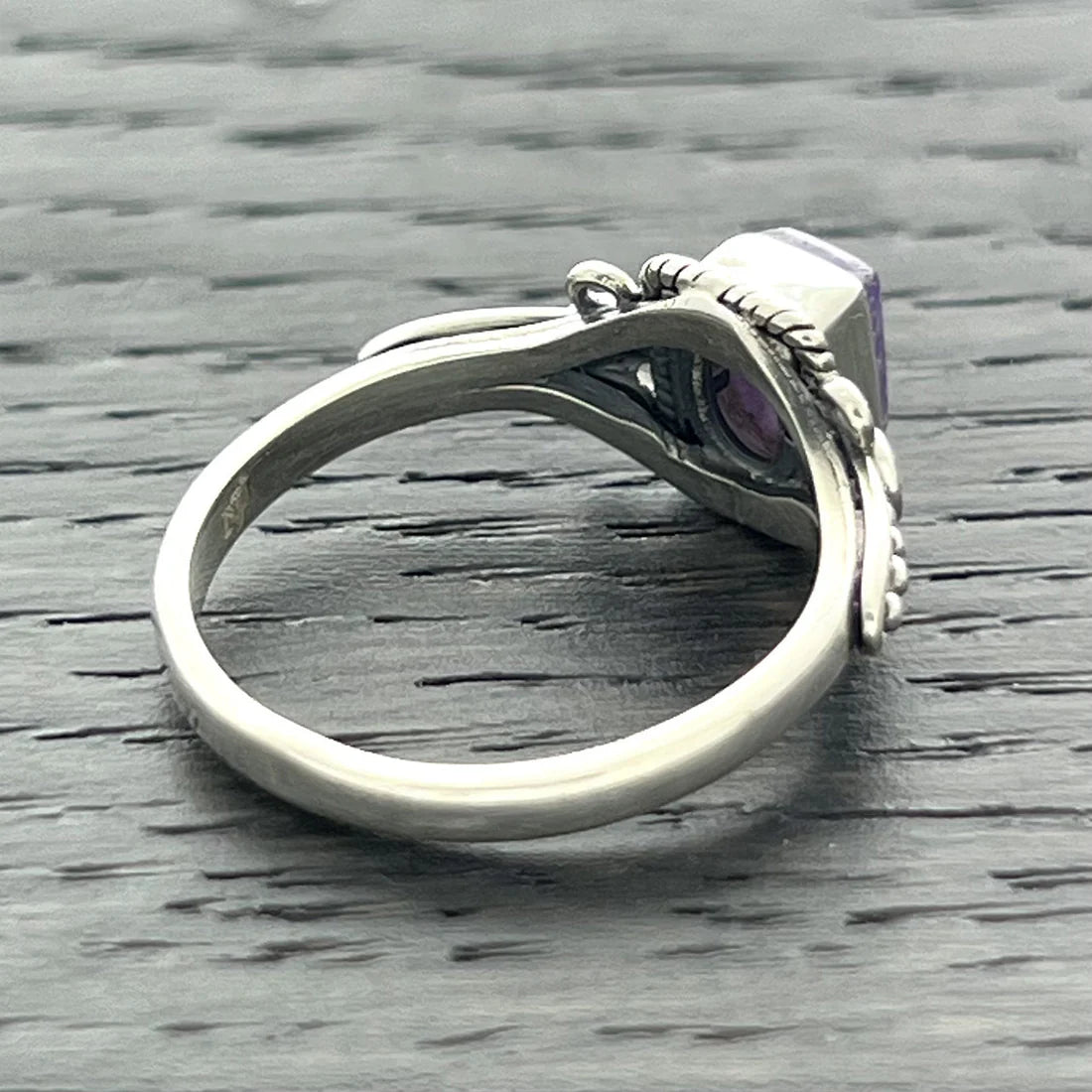 Lepidolite  Sterling Silver Orion Ring