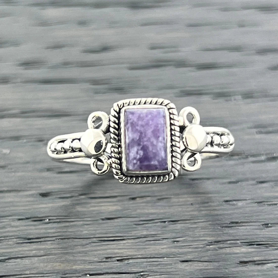 Lepidolite  Sterling Silver Orion Ring