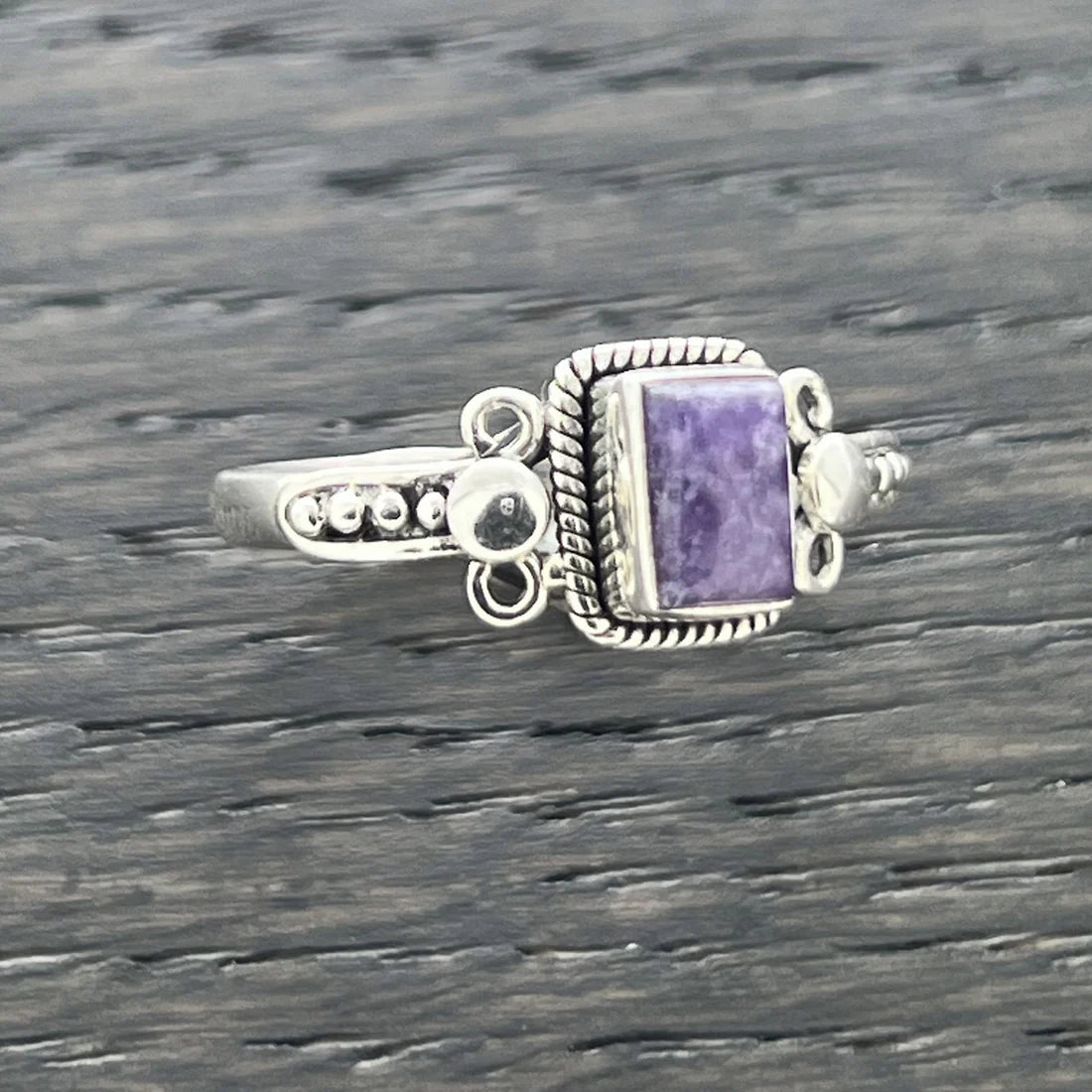 Lepidolite  Sterling Silver Orion Ring