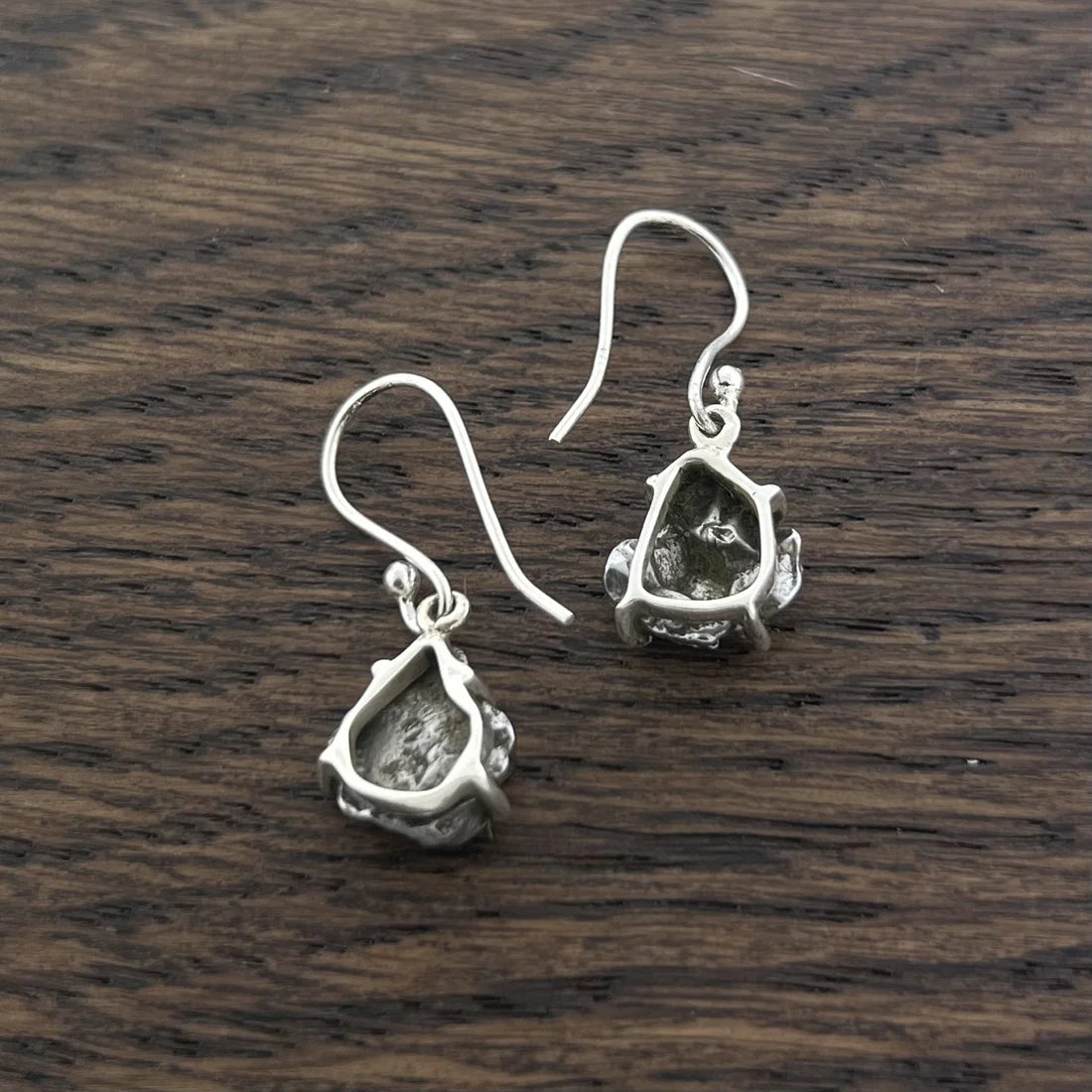 Meteorite Campo Del Cielo Sterling Silver Dangle Earrings