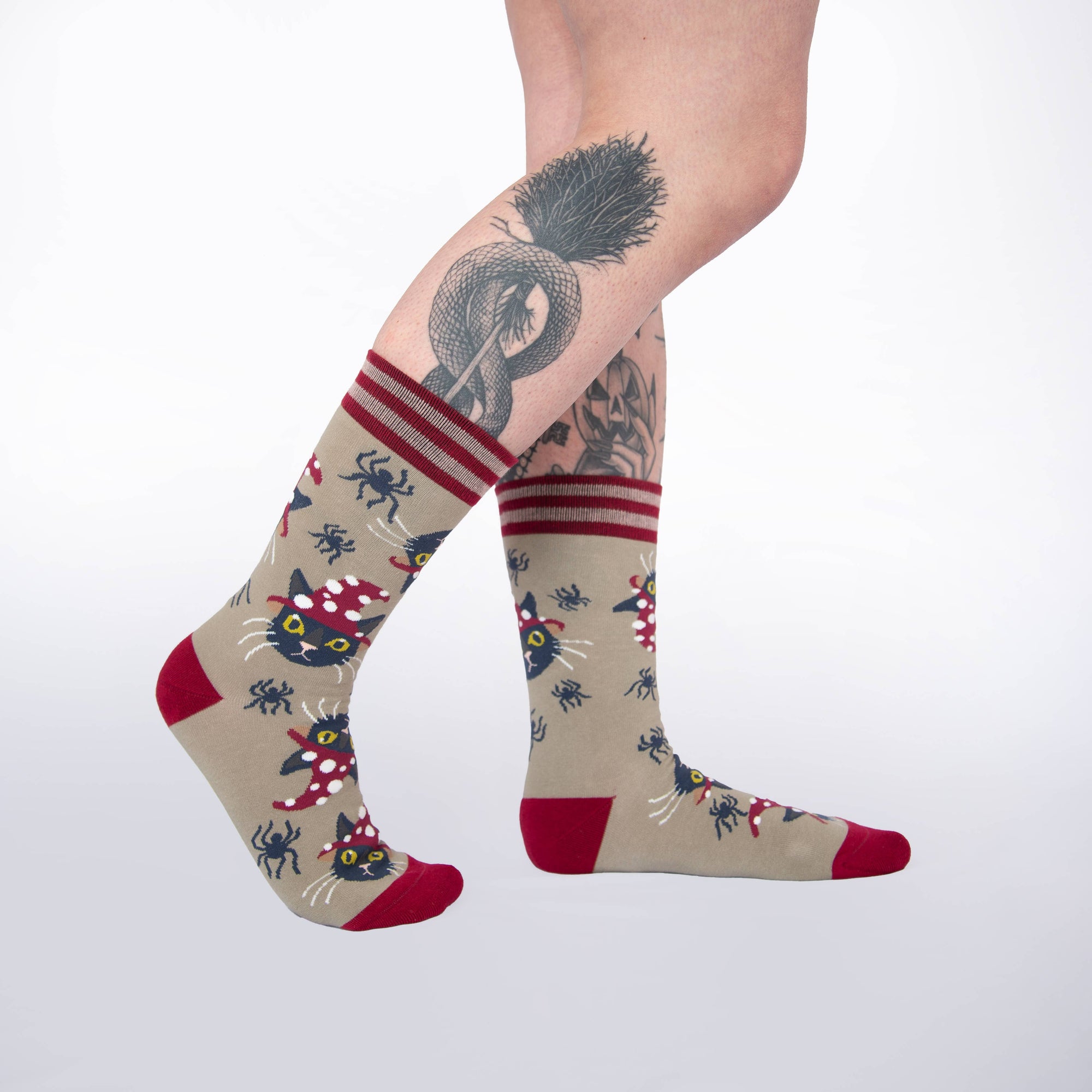 Witchy Whiskers Crew Socks