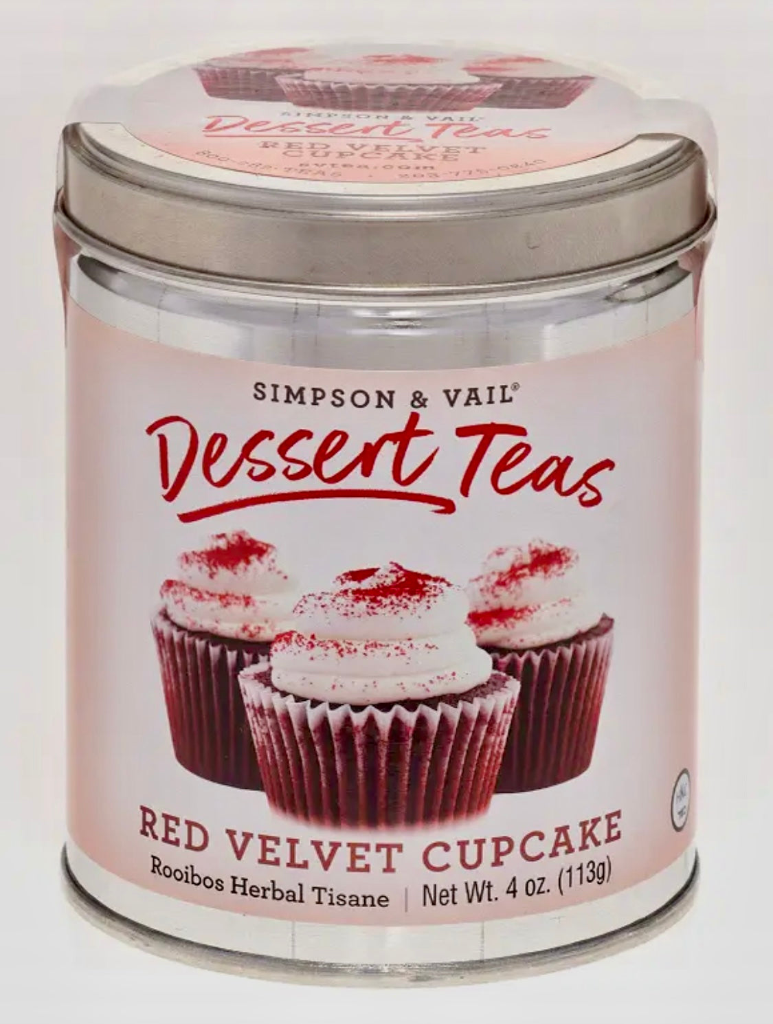 Red Velvet Cupcake Tisane Tea - 4oz Tin