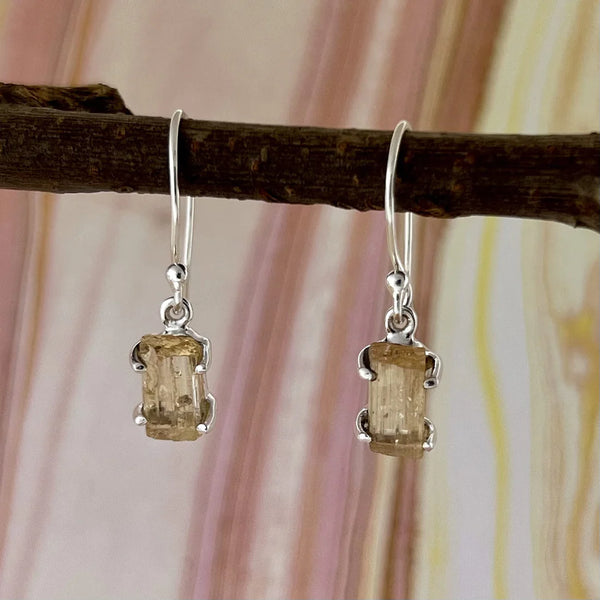 Ouro Preto Imperial Topaz Silver Earrings-9205CX | Juwelo