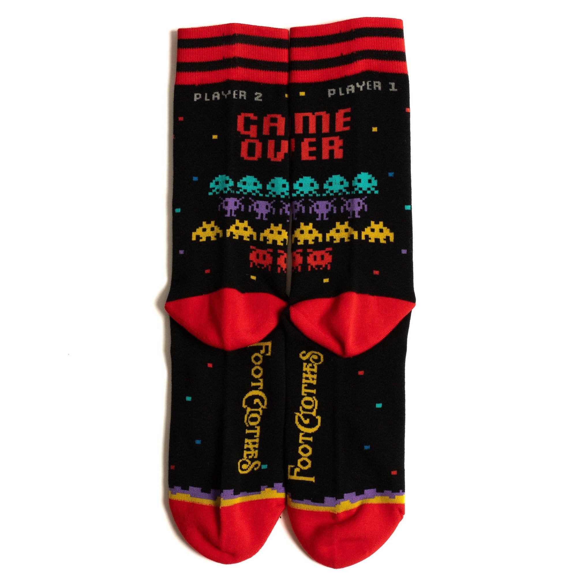 Game Over 80s Video Game Crew Socks