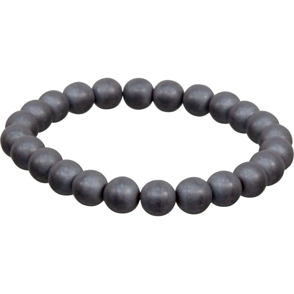 Matte Hematite Stretch Bracelet