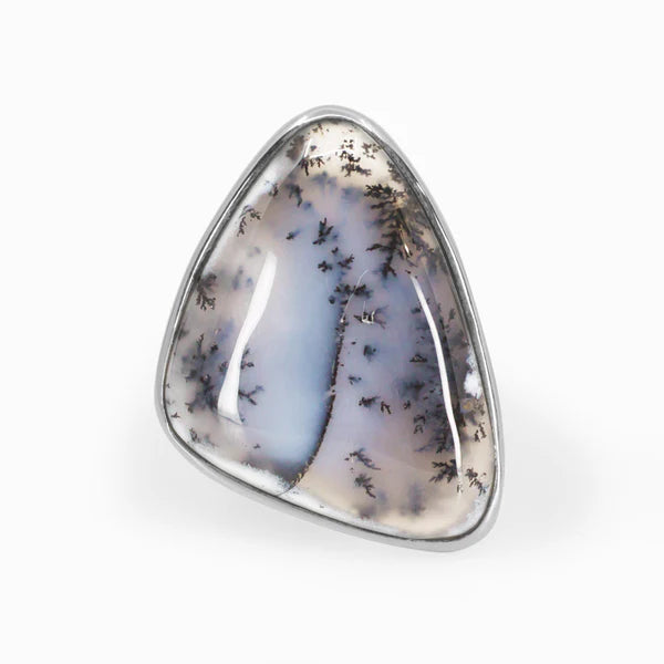 DENDRITE OPAL Sterling Silver Ring - Assorted Sizes