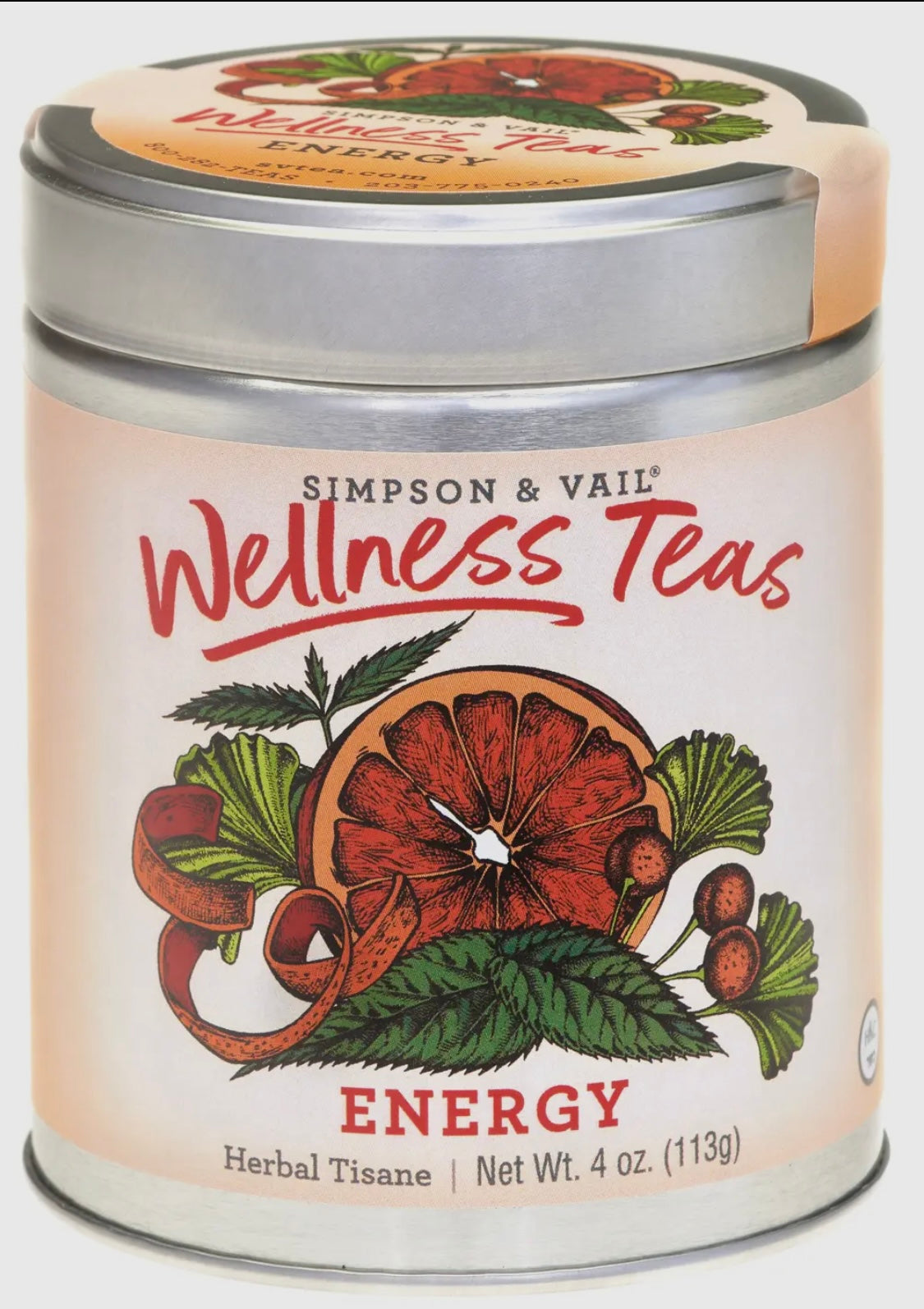 Energy- Herbal Wellness Tea - 4oz Tin