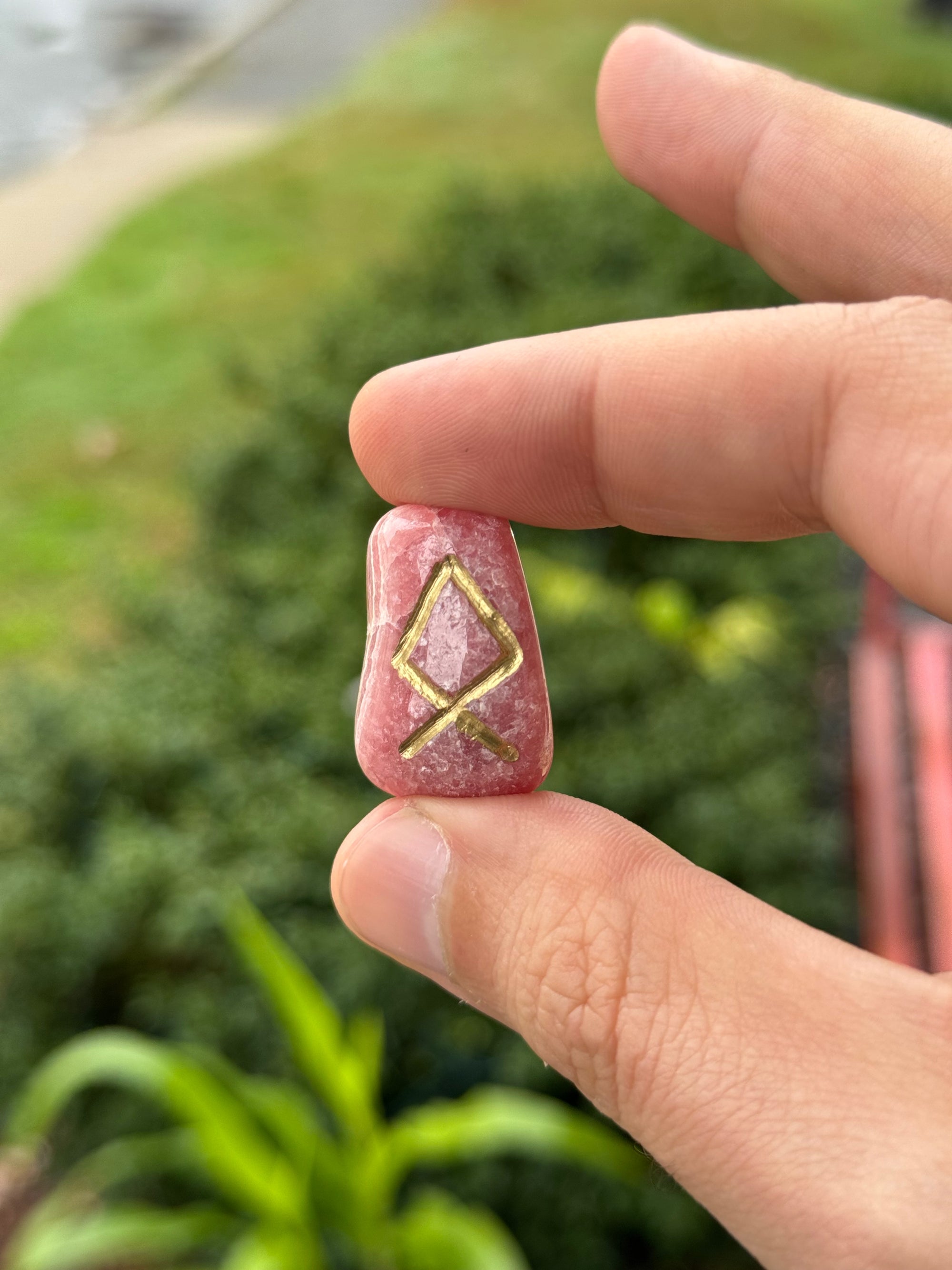 Artisan Rhodochrosite Runes Set of 25