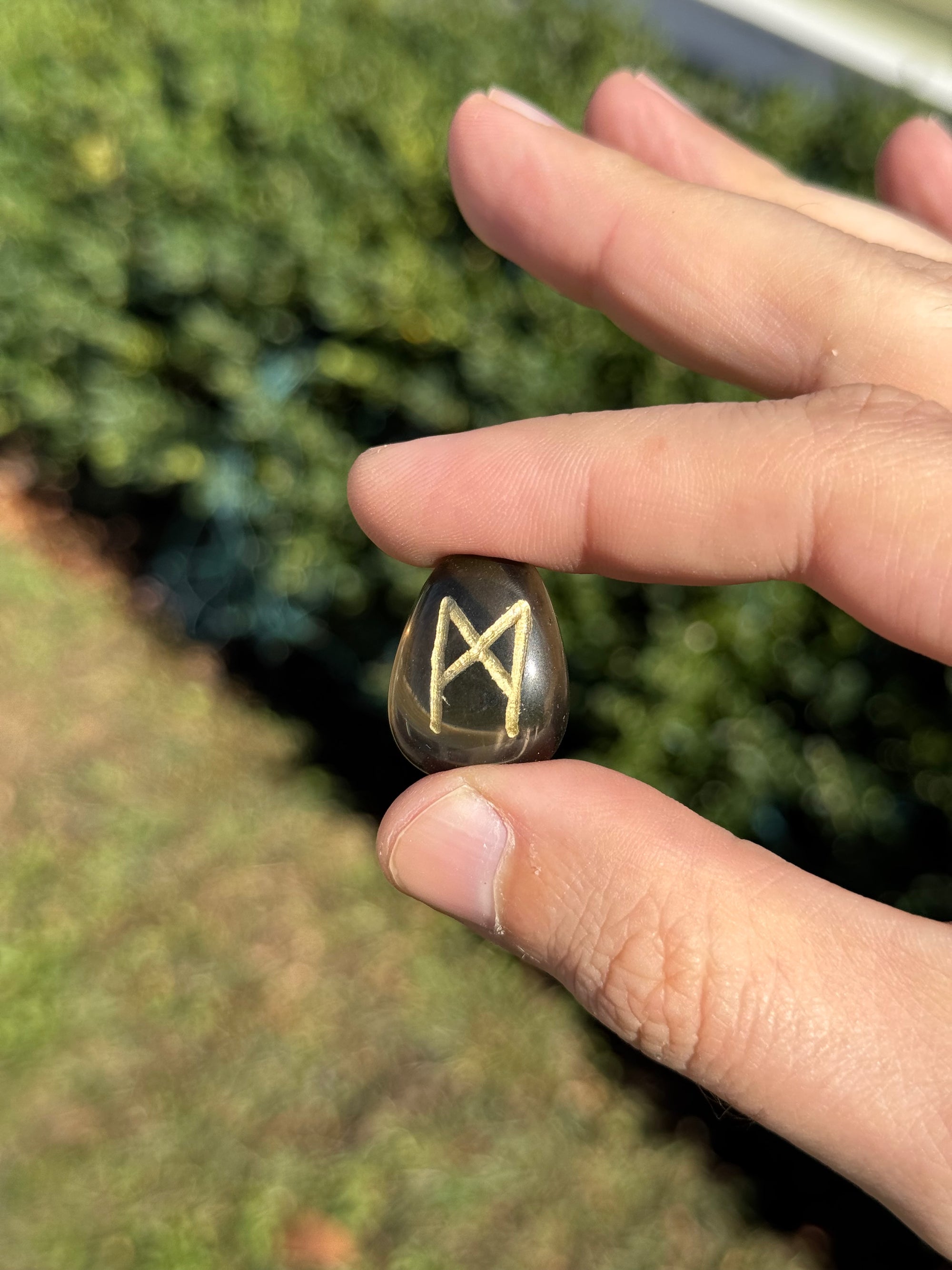 Artisan Smoky Quartz Runes Set