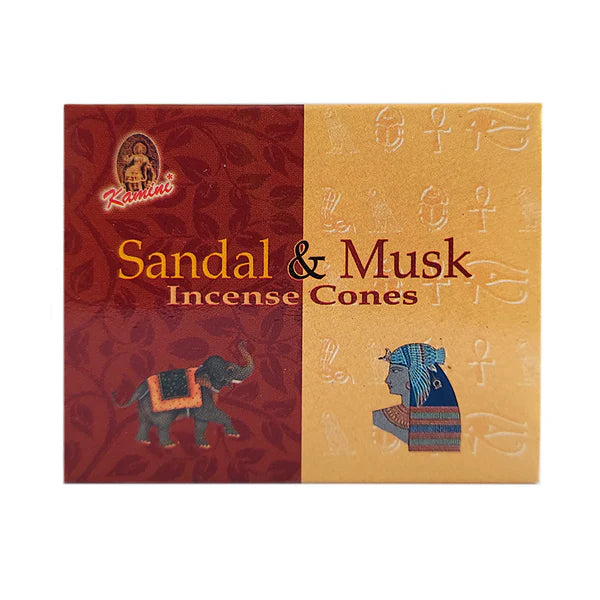 Sandal Musk Kamini Incense Cones