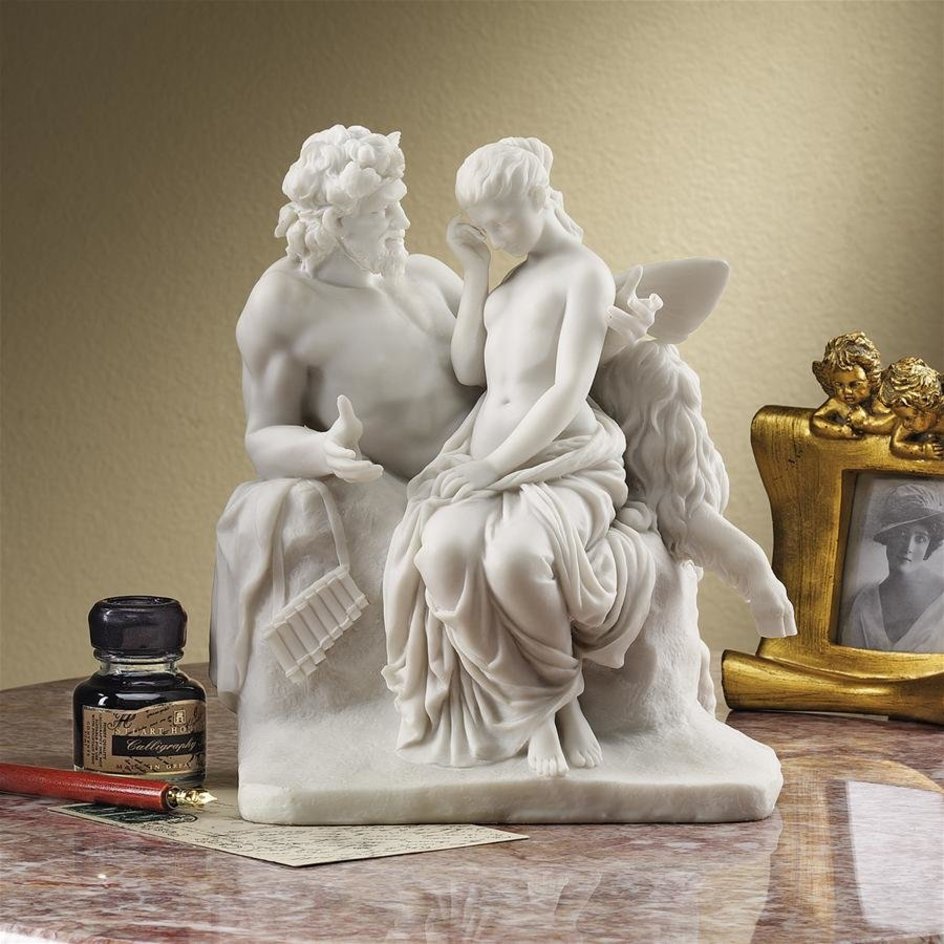 Pan Comforting Psyche Statue