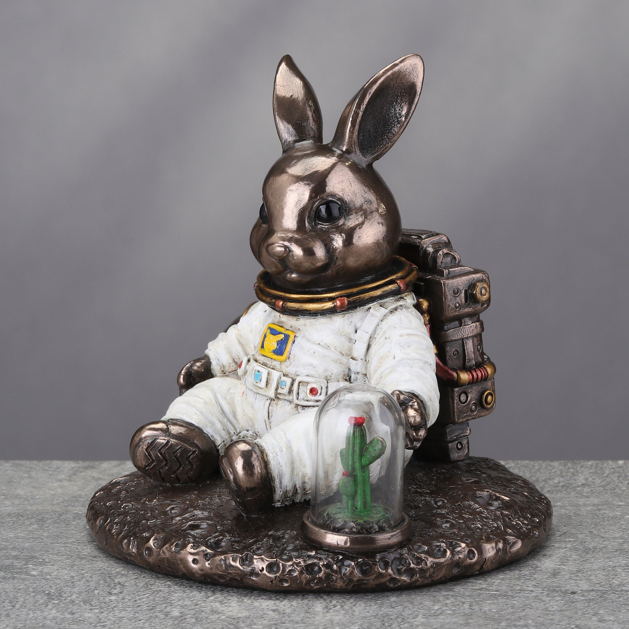 Hardy Astronaut Rabbit Explorer Statue