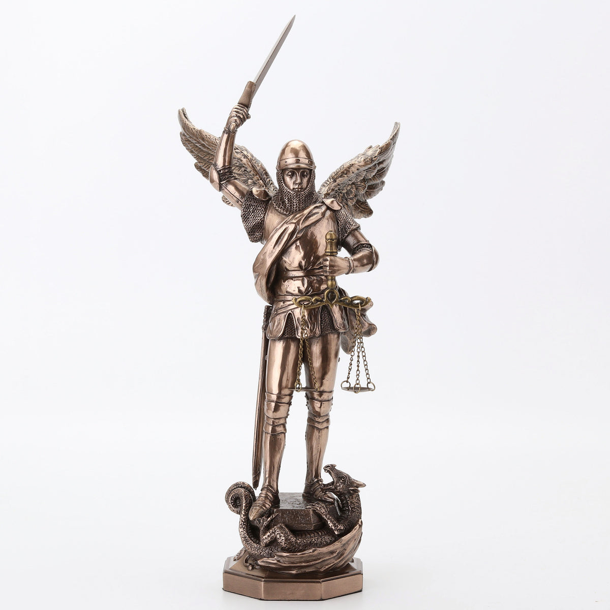 Archangel Saint Michael And The Dragon Statue from Mont Saint-Michel