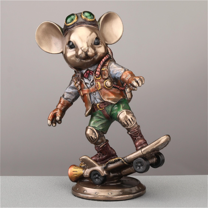 Steampunk Jet Engine Skater Mouse