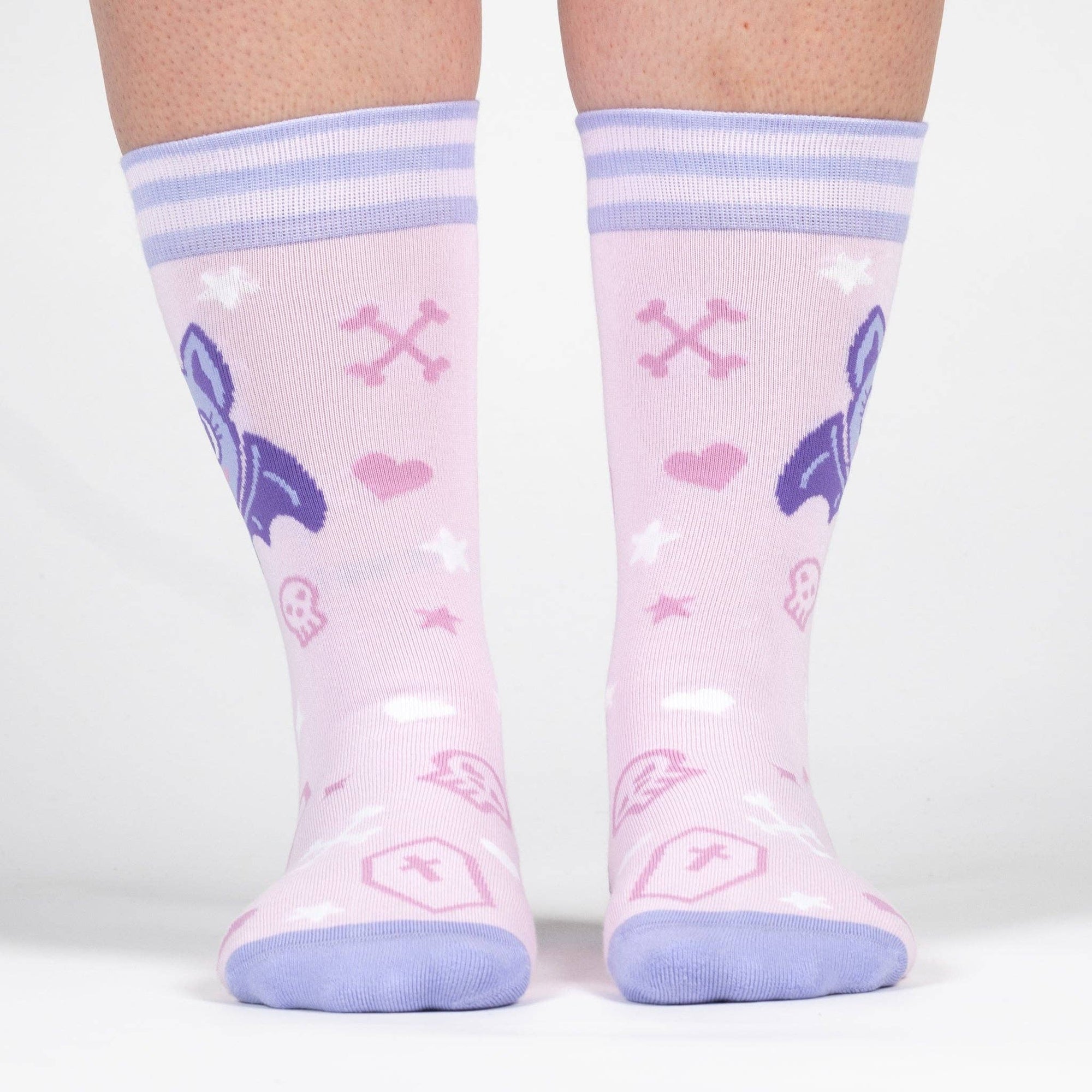 Widdle Bat Guy Crew Socks