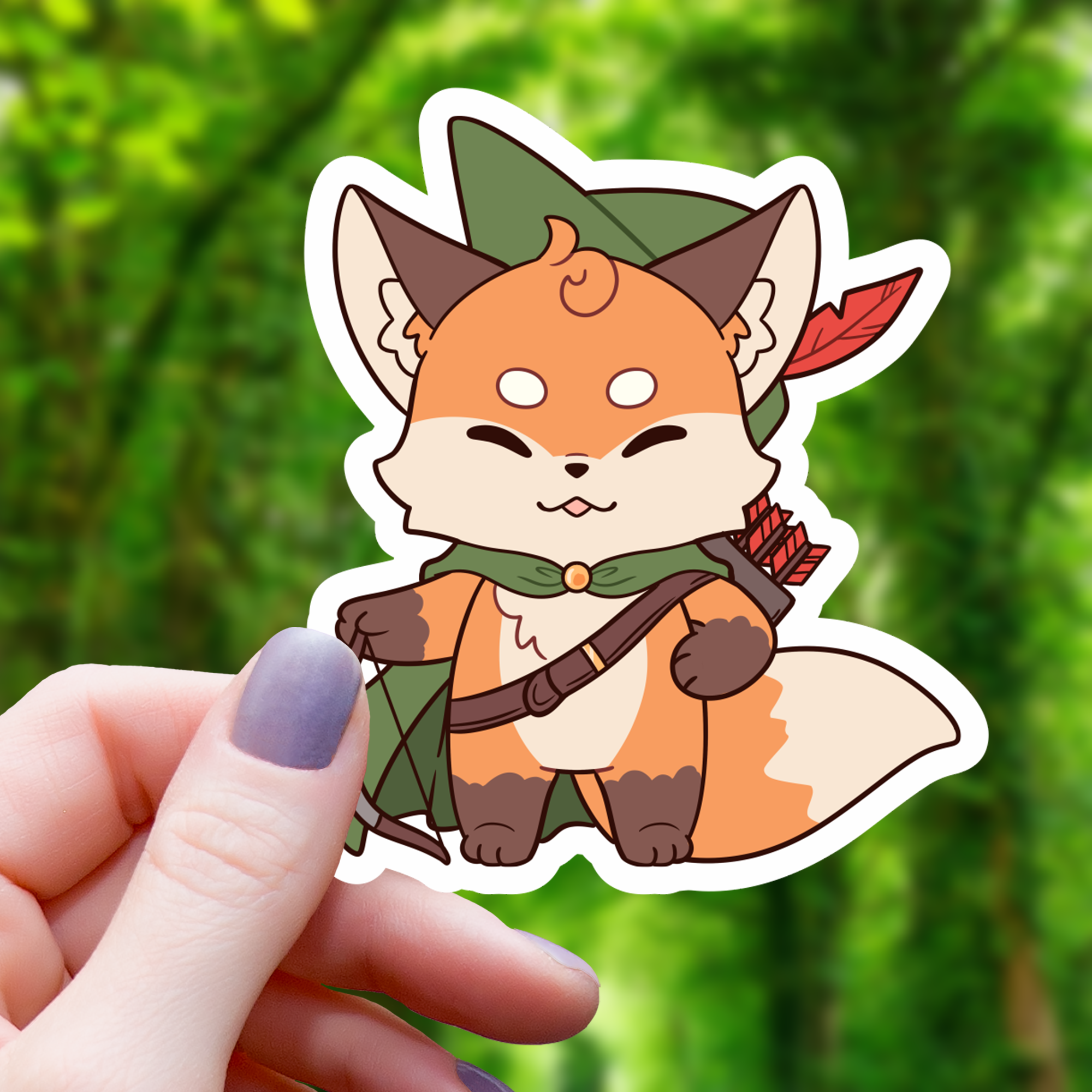 Ranger Fox TTRPG Class Sticker - 3"