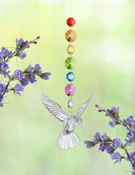 Heavenly Prism Hummingbird with Chakra Chain