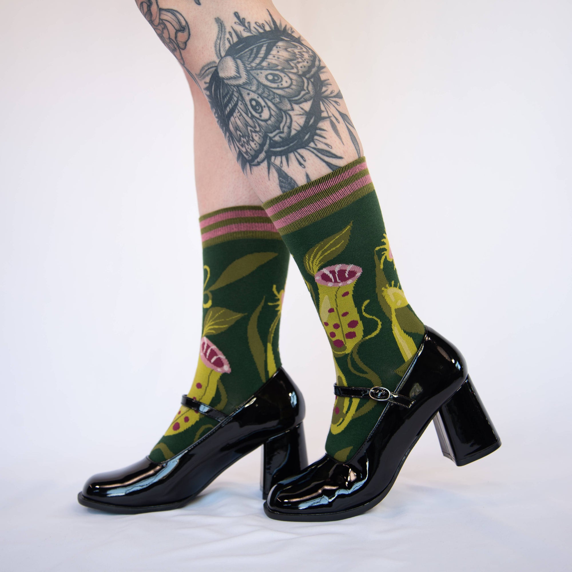 Pitcher Plant Crew Socks