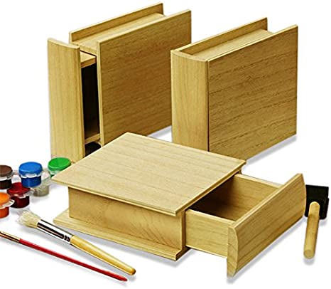 small unfinished wood boxes