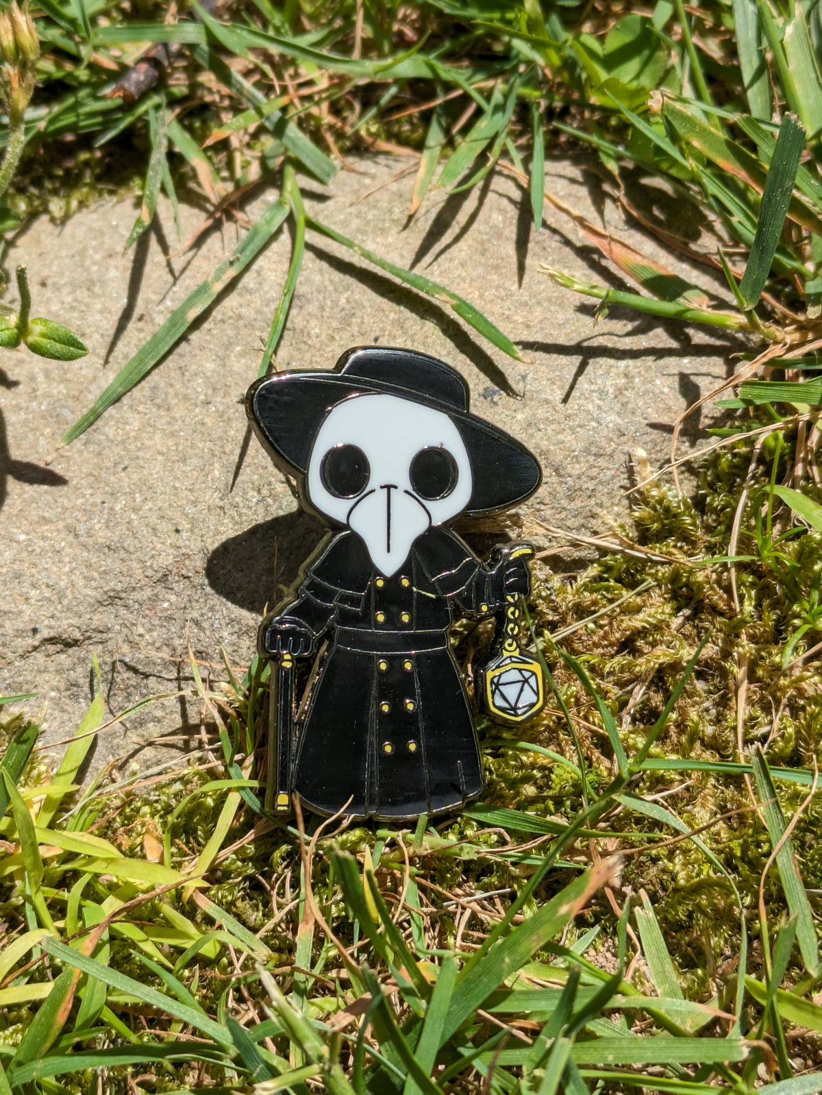 Plague Doctor Hard Enamel Pin -1.5&quot;