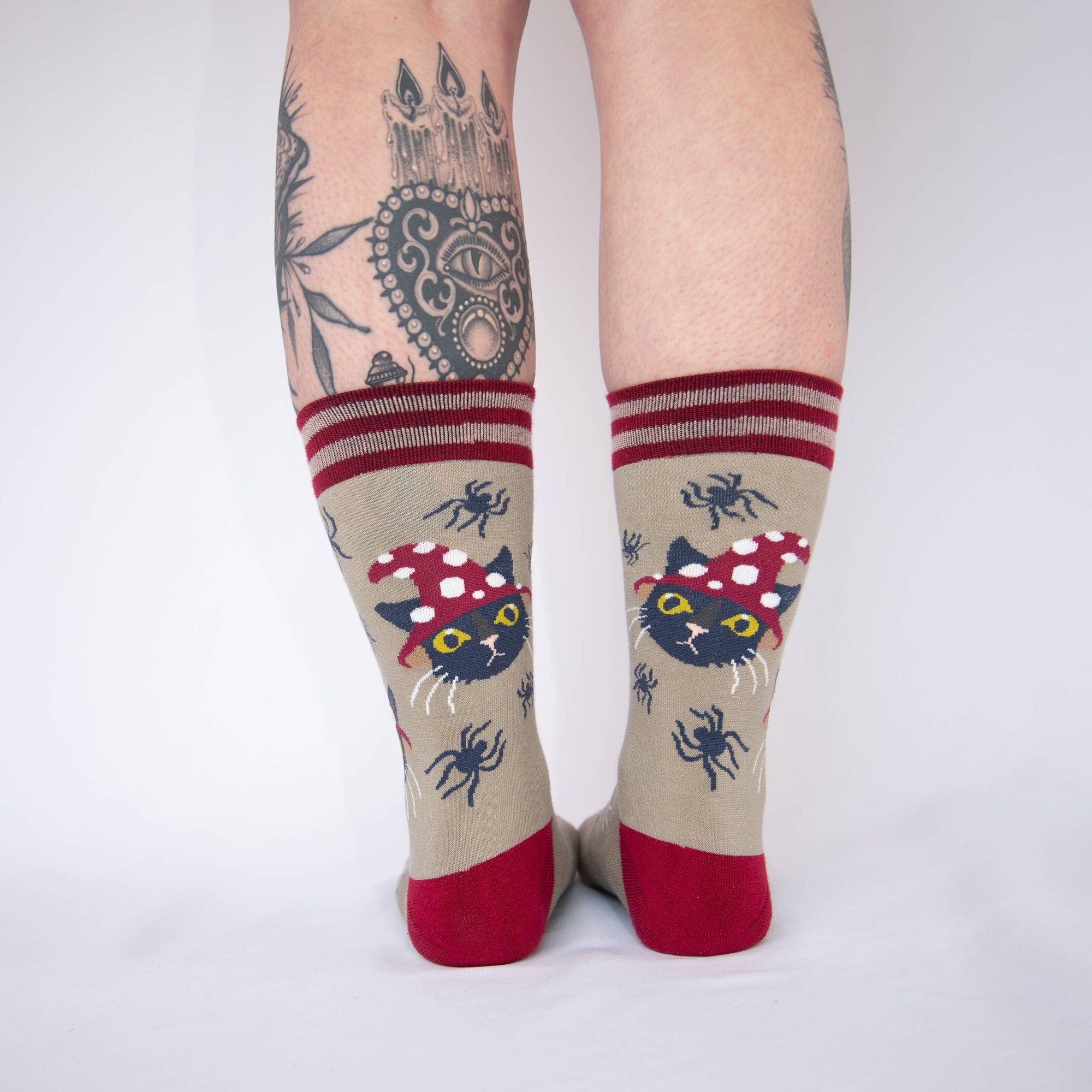 Witchy Whiskers Crew Socks