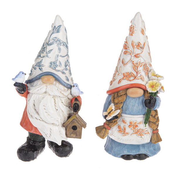 Springtime Floral Gnome Figurine