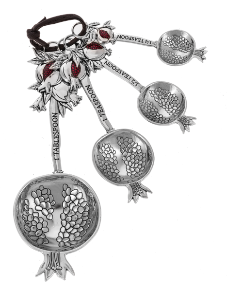 Pomegranate Blessings Measuring Spoons - 4pc Set