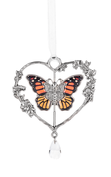 Find Joy in the Journey - Butterfly Heart Ornament