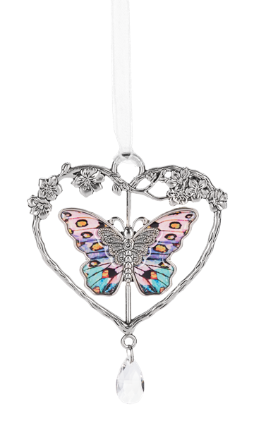 Be the Change You Wish to See - Butterfly Heart Ornament