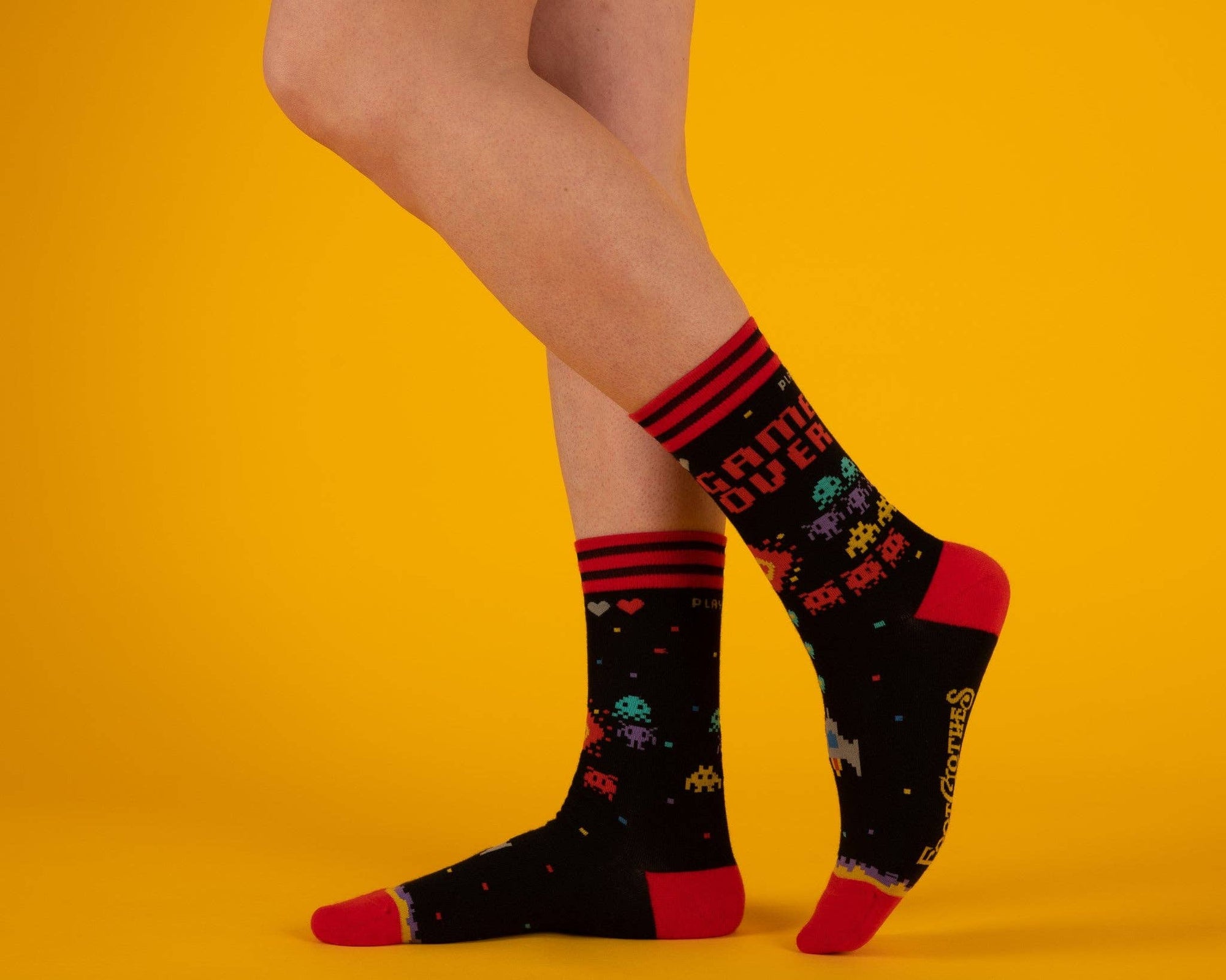 Game Over 80s Video Game Crew Socks